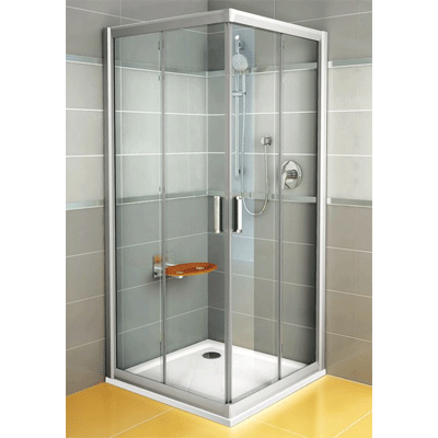 Душова кабіна RAVAK RAPIER NRKRV2-80 Transparent білий 1AN40100Z1. Купить в Днепре. Душові кабіни. Душові куточки. Сантехніка. Купить в интернет магазине сантехники Санстор. Днепр.