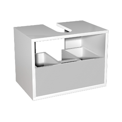 Шафка KOLO DOMINO 89328000 50x37x37 корпус без фасаду білий глянець. Купить в Днепре. Меблі. Шафки. Сантехніка. Купить в интернет магазине сантехники Санстор. Днепр.