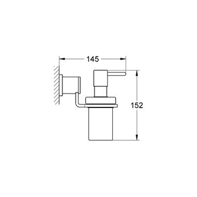 Дозатор рідкого мила GROHE ALLURE 40363000. Купить в Днепре. Меблі. Дозатори рідкого мила. Сантехніка. Купить в интернет магазине сантехники Санстор. Днепр.