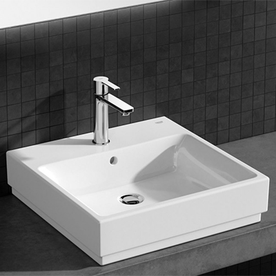 Умивальник накладний GROHE CUBE CERAMIC 3947800H 50х49. Купить в Днепре. Умивальники. Накладні умивальники. Сантехніка. Купить в интернет магазине сантехники Санстор. Днепр.