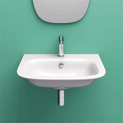 Умивальник підвісний CATALANO GREEN ONE 165GRON00 65х50. Купить в Днепре. Умивальники. Умивальники підвісні. Сантехніка. Купить в интернет магазине сантехники Санстор. Днепр.