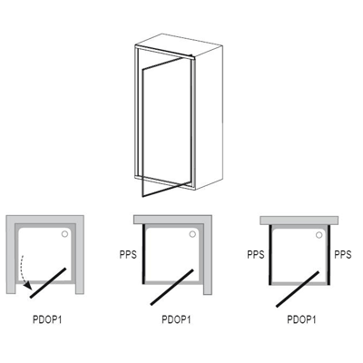 Душові двері RAVAK PIVOT PDOP1-80 Transparent сатін 03G40U00Z1. Купить в Днепре. Душові кабіни. Душові двері. Сантехніка. Купить в интернет магазине сантехники Санстор. Днепр.