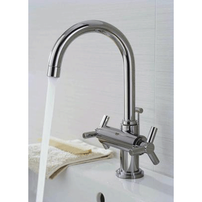 Змішувач для умивальника GROHE ATRIO 21019000 з донним клапаном. Купить в Днепре. Змішувачі. Змішувачі до умивальників. Сантехніка. Купить в интернет магазине сантехники Санстор. Днепр.