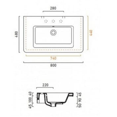 Умивальник підвісний CATALANO NEW LIGHT 180LI4800 80x48. Купить в Днепре. Умивальники. Умивальники підвісні. Сантехніка. Купить в интернет магазине сантехники Санстор. Днепр.
